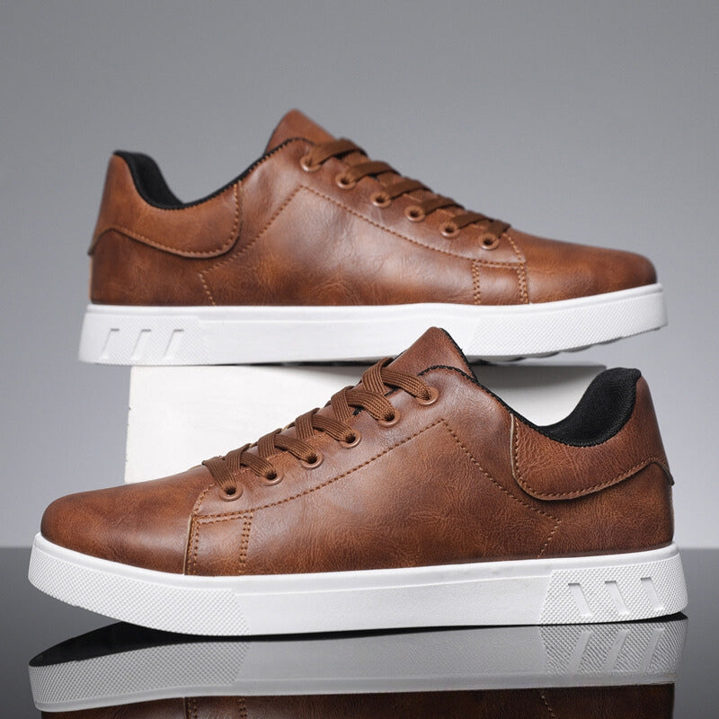 Paolo - Sneakers i läder för män