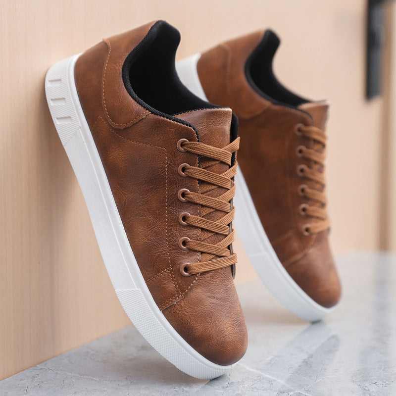 Paolo - Sneakers i läder för män