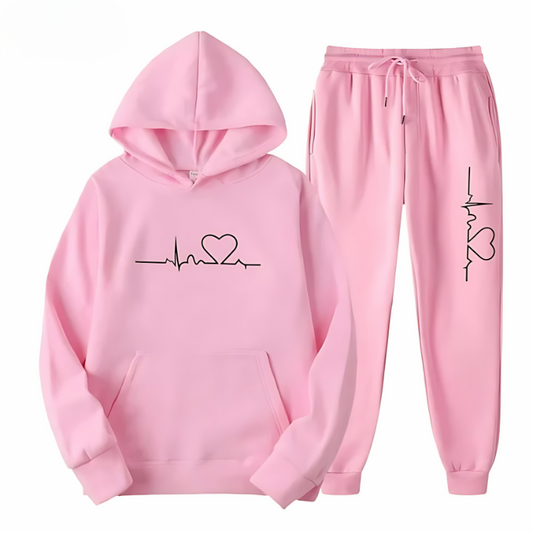 Heartlove ™ Träningsdräkt - Komfortabel Fleece för Värme och Stil 1