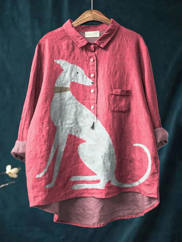 Daisy Hundkonstskjorta - Unik Design och Hela Dagen Komfort 1