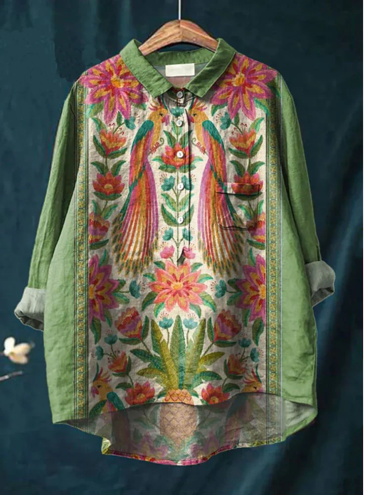 Variant image for Skjorta - Färgglad Design för Komfort och Boho-Chic Stil-73