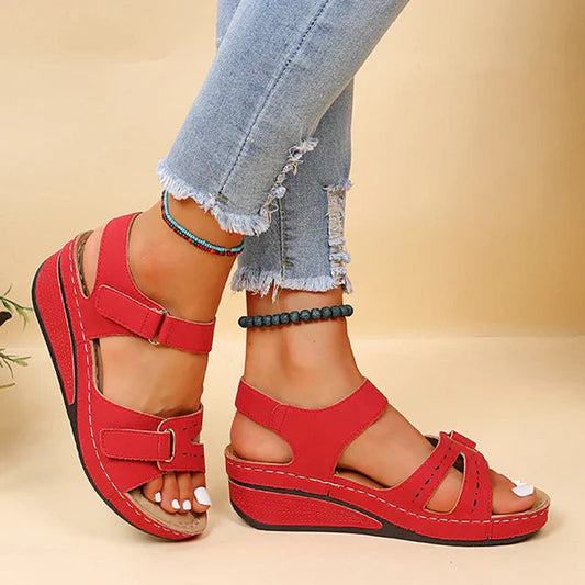Loes™ Sandaler Dam - Ortopedisk Komfort och Elegant Design