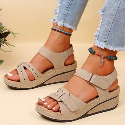 Loes™ Sandaler Dam - Ortopedisk Komfort och Elegant Design