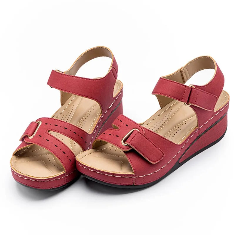 Loes™ Sandaler Dam - Ortopedisk Komfort och Elegant Design