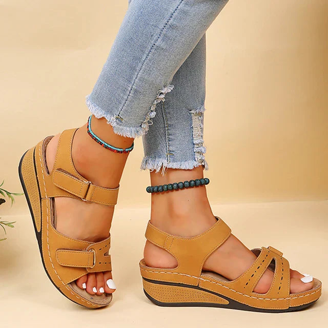 Loes™ Sandaler Dam - Ortopedisk Komfort och Elegant Design