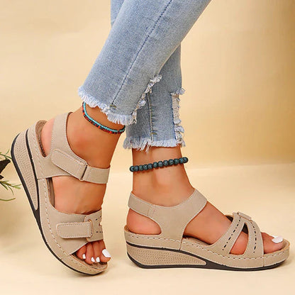 Loes™ Sandaler Dam - Ortopedisk Komfort och Elegant Design
