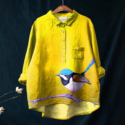 Viola - Konstskjorta Lekfull Design För Komfort Och Stil Varje Dag