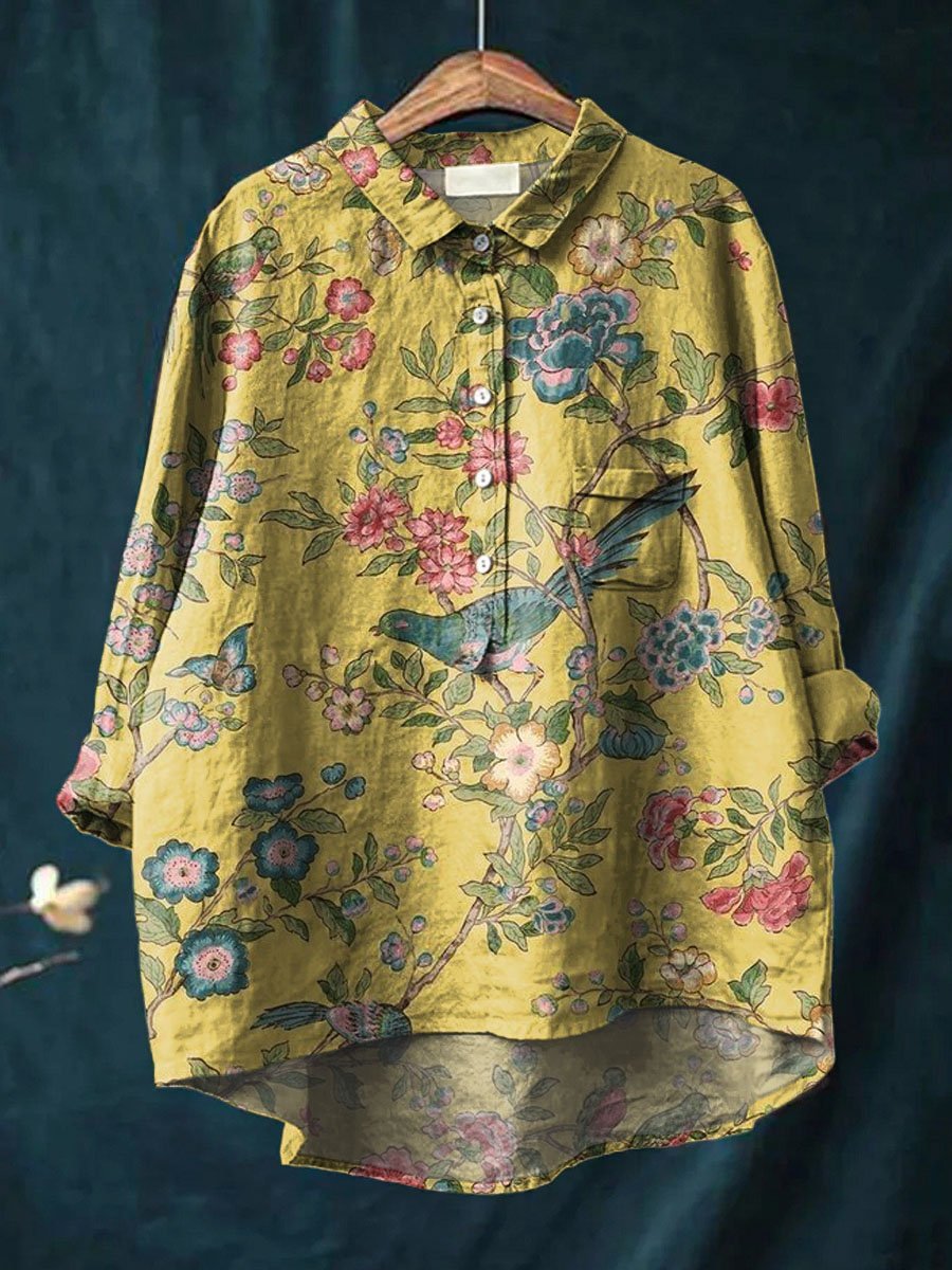 Viola - Konstskjorta Lekfull Design För Komfort Och Stil Varje Dag