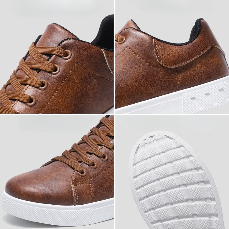 Paolo - Sneakers i läder för män