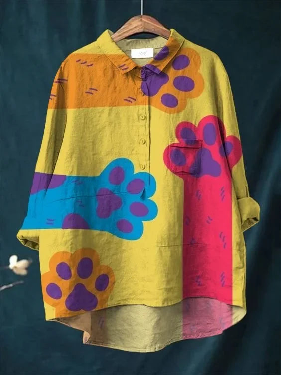 Uluru Kattkonstskjorta - Unik Design och Hela Dagen Komfort 5