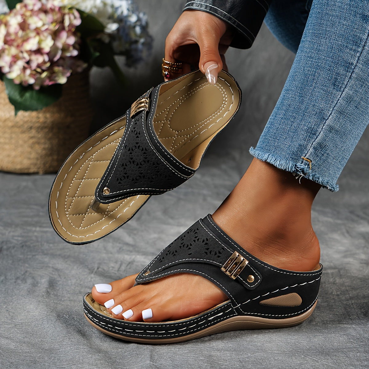 Sofia™ - Bekväma och Stiliga Ortopediska Sandaler