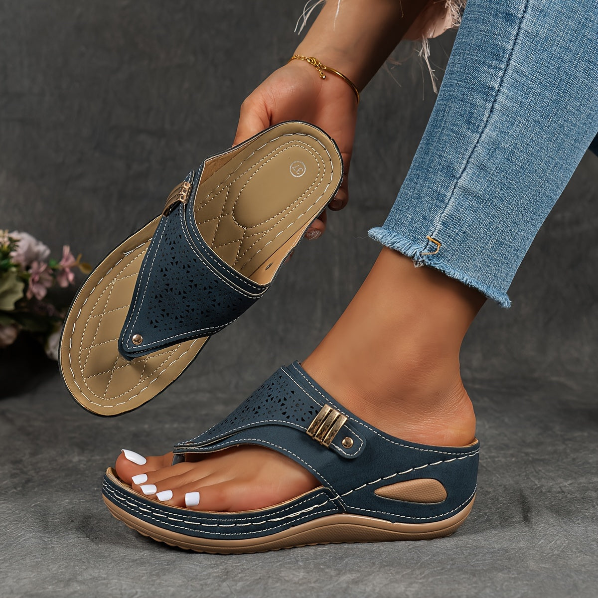 Sofia™ - Bekväma och Stiliga Ortopediska Sandaler