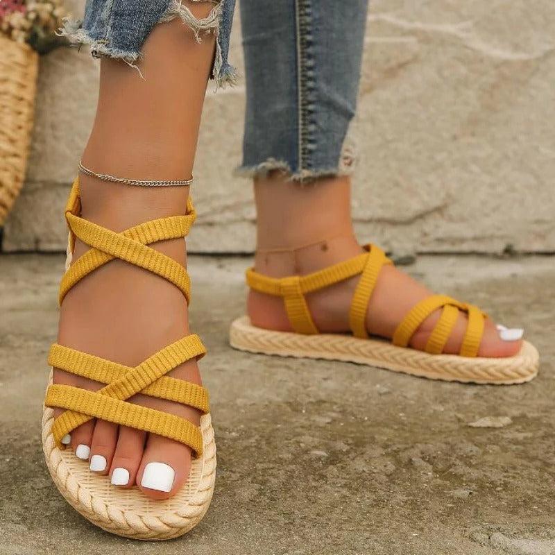Thalia™ Sandaler Dam - Ergonomisk Komfort för Friska Fötter
