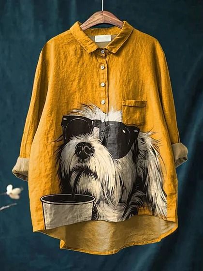 Buddy Dog Art Shirt - Lekfull Design & Hela Dagen Komfort 1