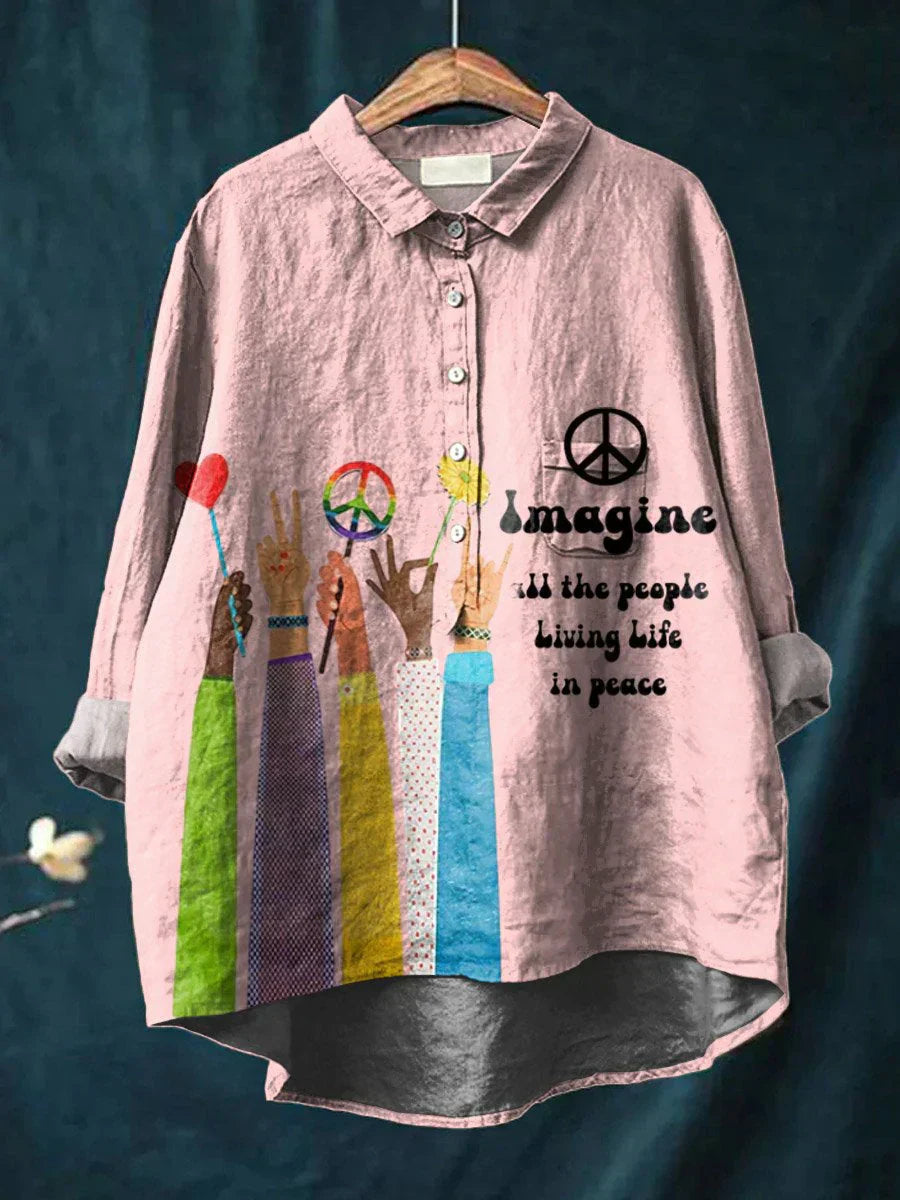 Skjorta - Färgglad Design för Komfort och Boho-Chic Stil 6