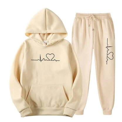 Heartlove ™ Träningsdräkt - Komfortabel Fleece för Värme och Stil 5