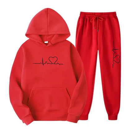 Heartlove ™ Träningsdräkt - Komfortabel Fleece för Värme och Stil 6